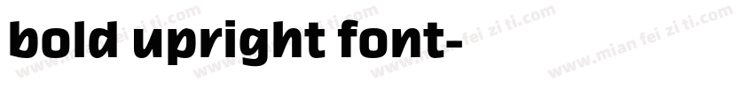 bold upright font字体转换